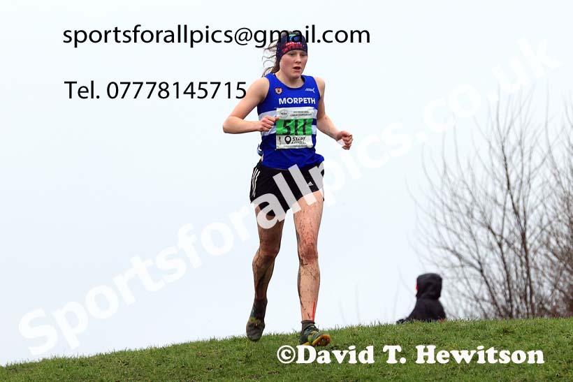 Womens under-17s and under-20s 2023 North Eastern Cross Country Champs., Temple Park, South Shields. Photo: David T. Hewitson/Sports for All Pics